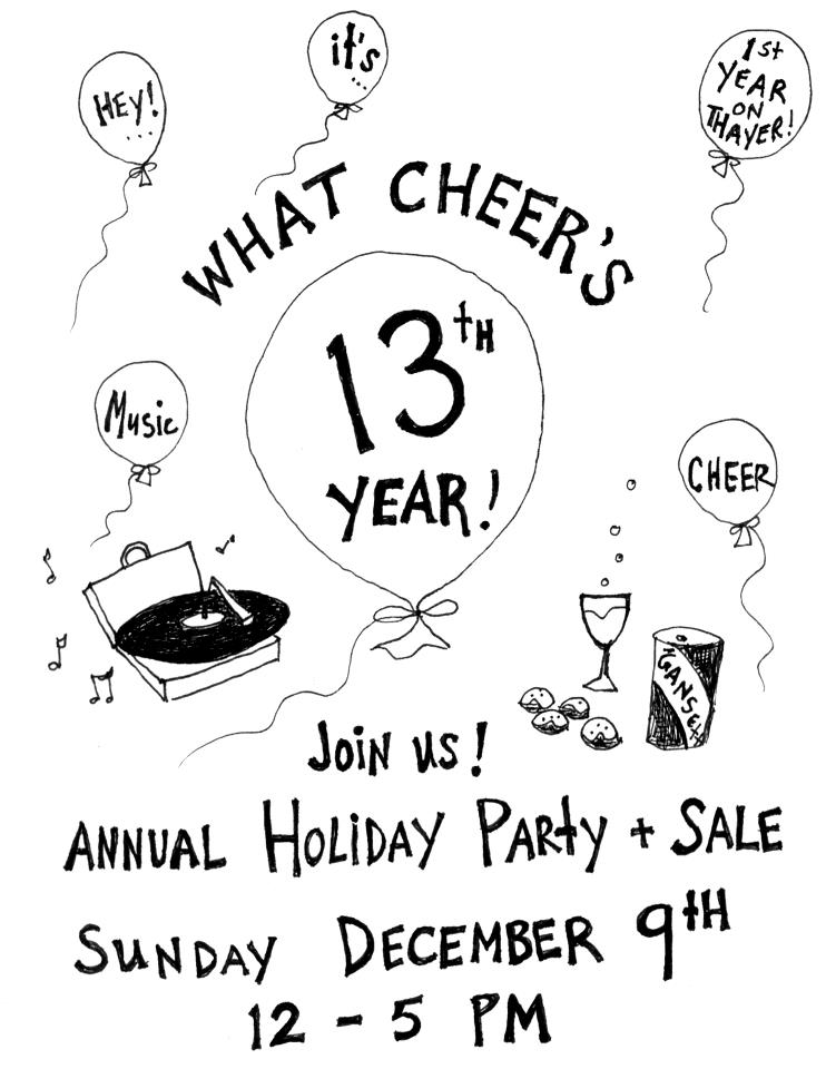 What Cheer's 13th Anniversary Invite