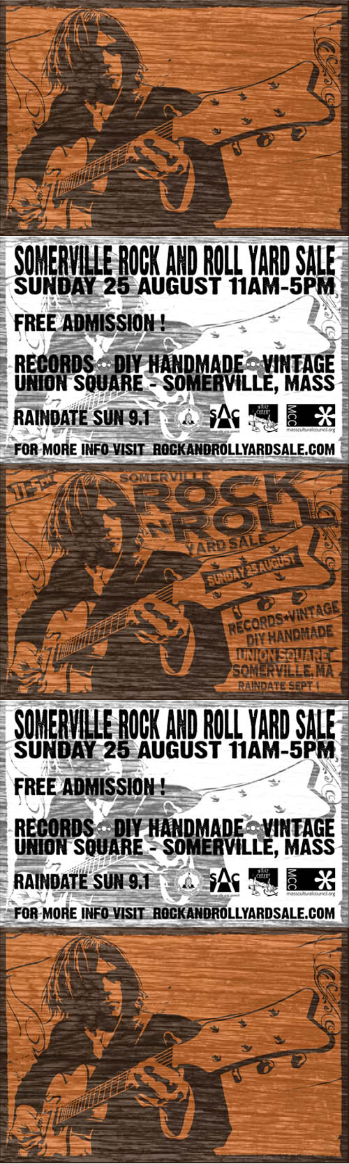 Somerville Rock And Roll Yard Sale 2013 Neil Young Poster