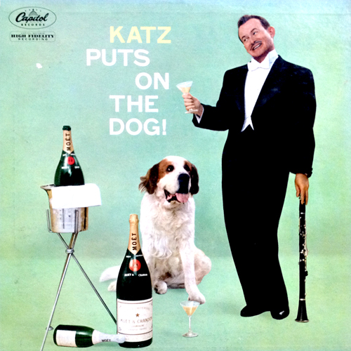 Mickey Katz Puts On The Dog LP Cover with St. Bernard