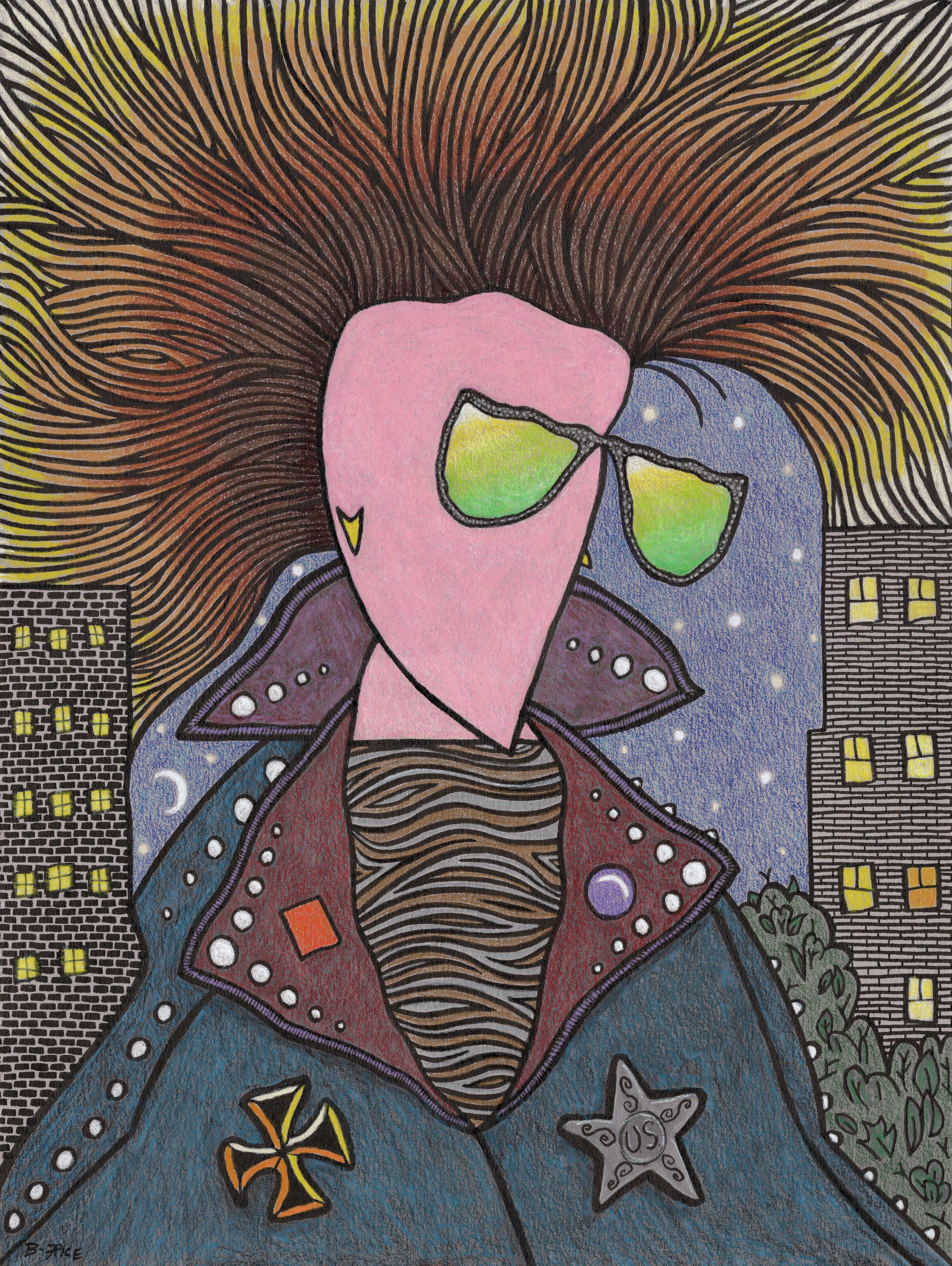 B FACE AT 9.4.22 SOMERVILLE ROCK AND ROLL YARD SALE