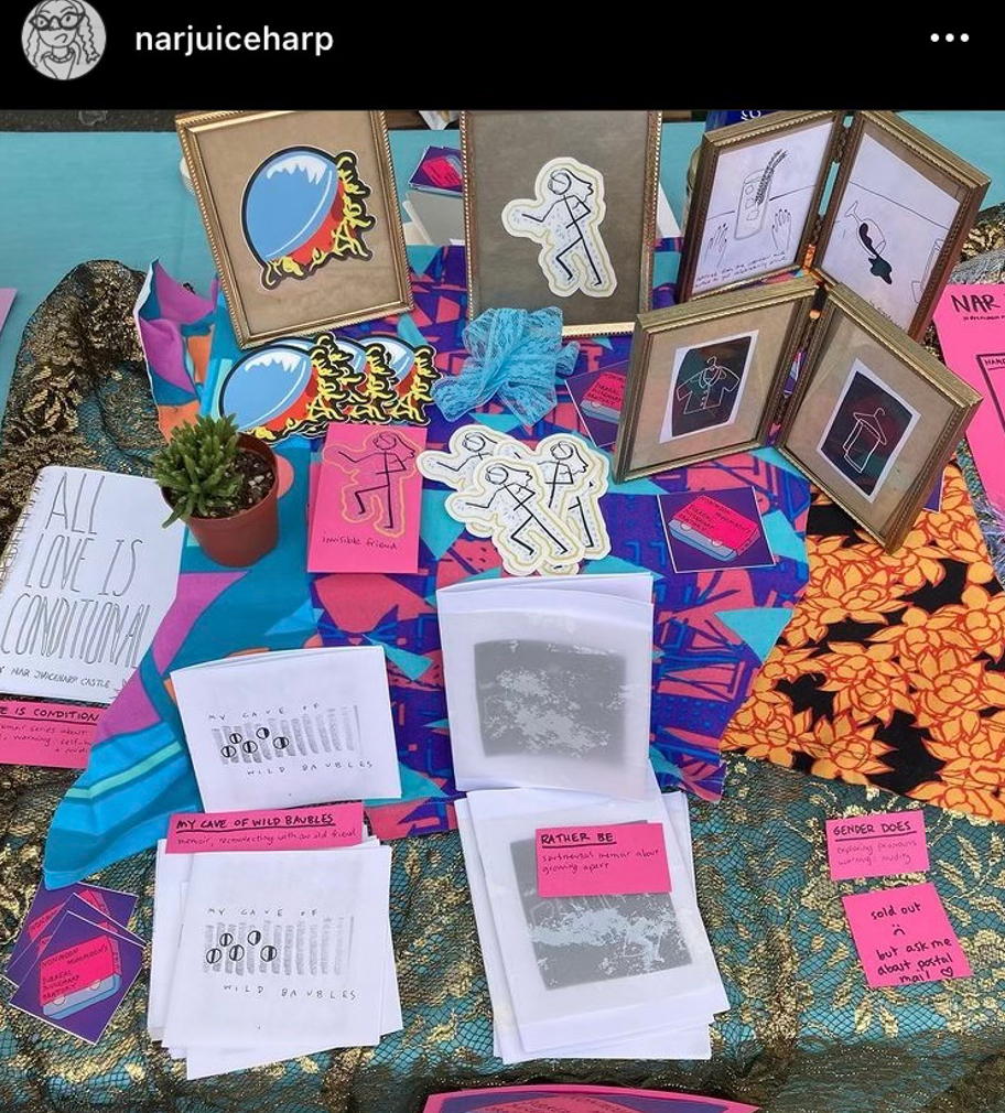 NAR JUICEHARP CASTLE AT 9.4.22 SOMERVILLR ROCK AND ROLL YARD SALE